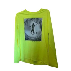 ATHLETIC XL (14-16) YELLOW LONG SLEEVES WITH BASKET BALL